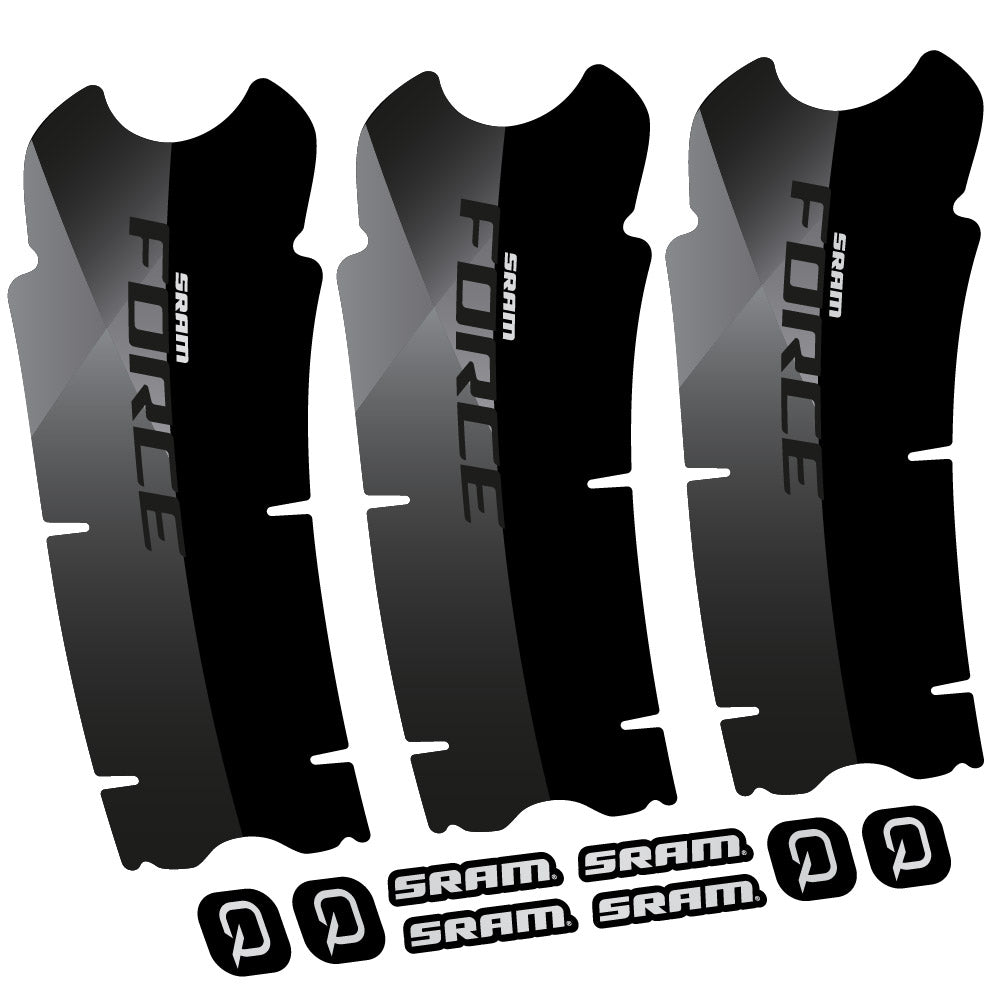Stickers Sram Force AXS compatibles Autocollants pédalier