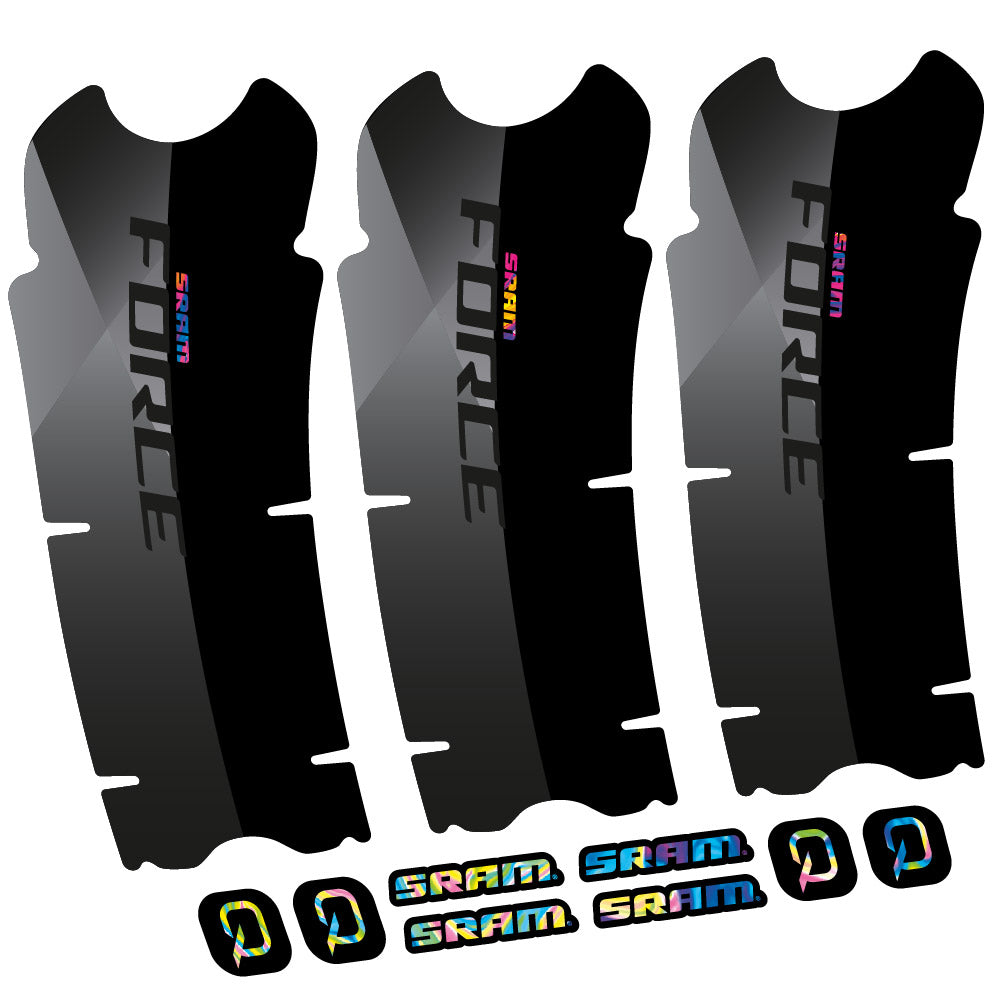 Stickers Sram Force AXS compatibles - Autocollants pédalier vélo