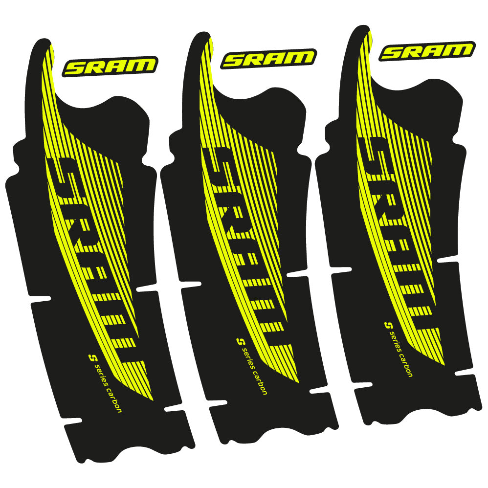 Stickers Sram Red AXS compatibles Autocollants pédalier