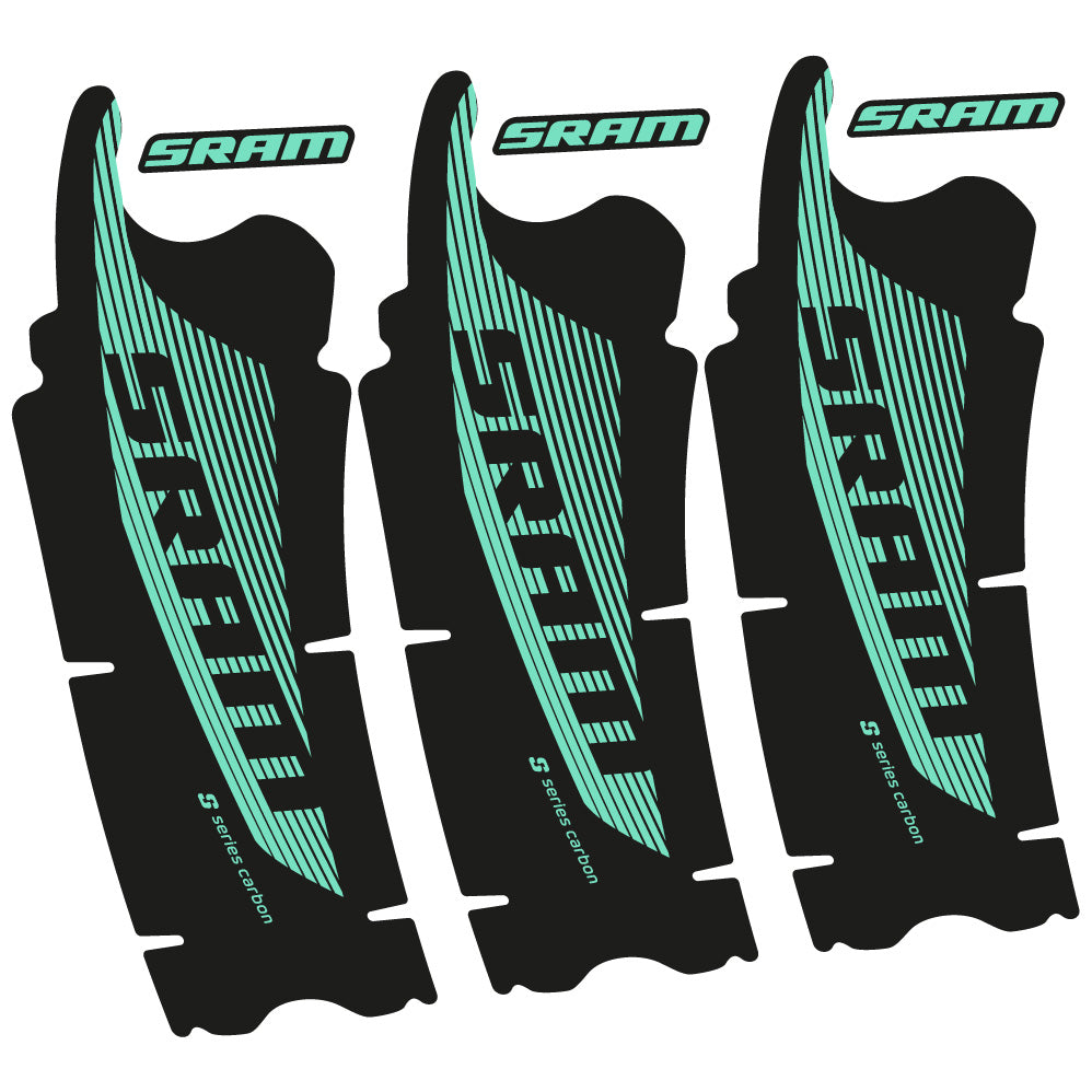 Stickers Sram Red AXS compatibles Autocollants pédalier
