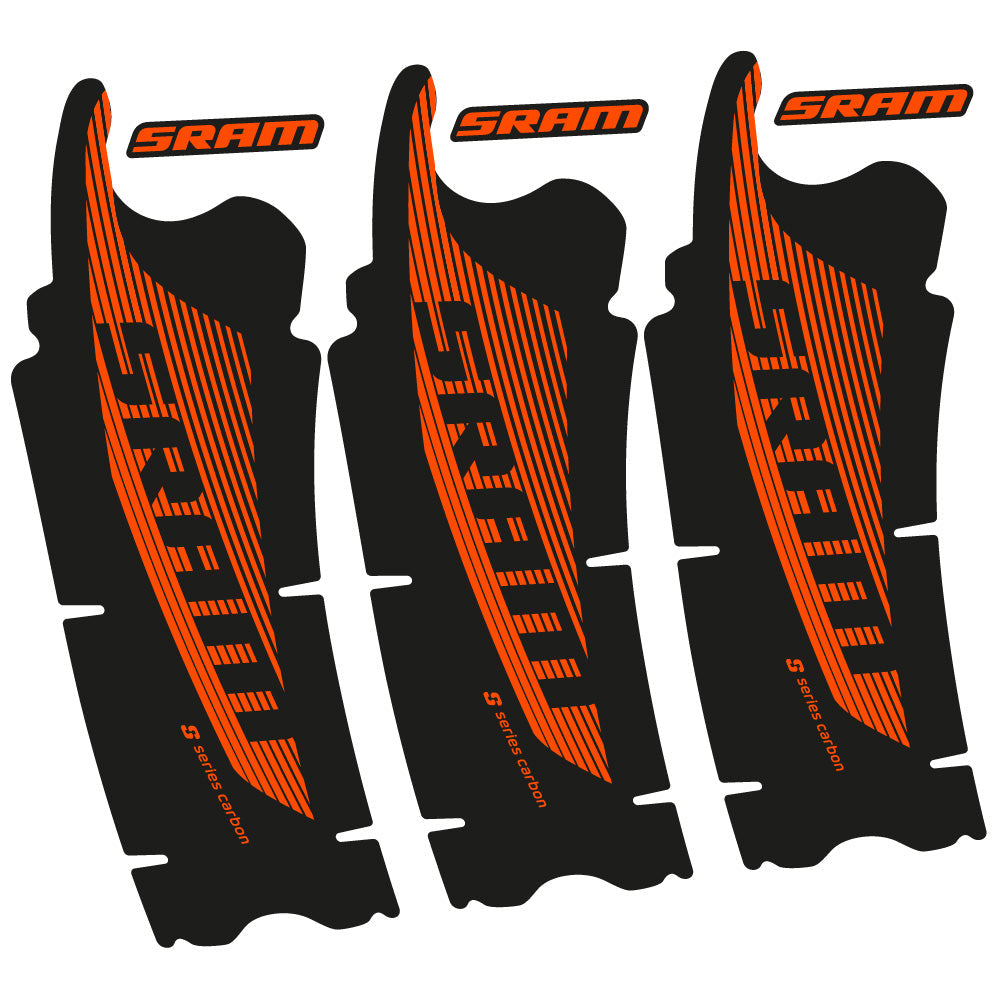 Stickers Sram Red AXS compatibles Autocollants pédalier