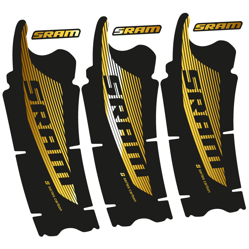 Stickers Sram Red AXS compatibles Autocollants pédalier