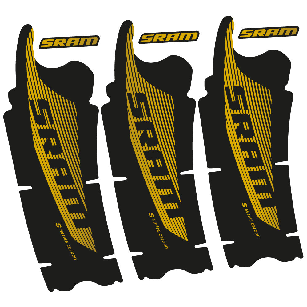 Stickers Sram Red AXS compatibles Autocollants pédalier