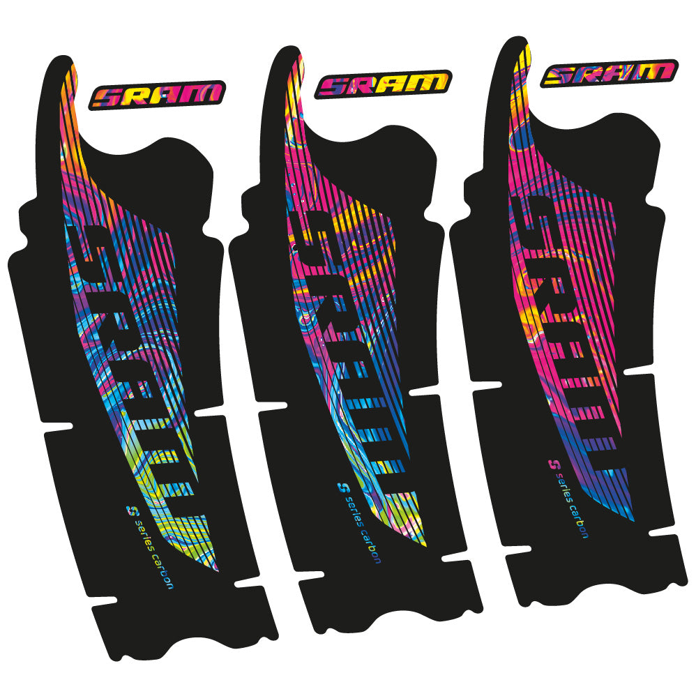 Stickers Sram Red AXS compatibles Autocollants pédalier