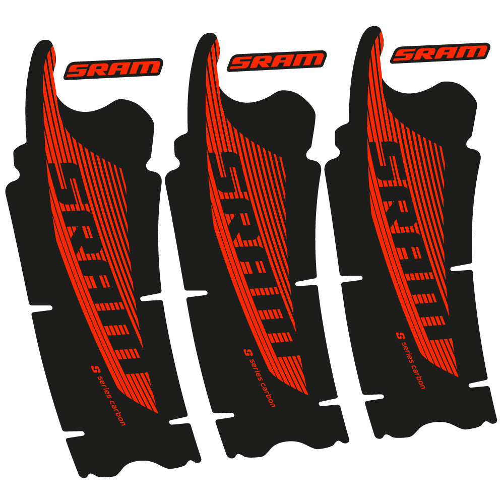 Stickers Sram Red AXS compatibles Autocollants pédalier