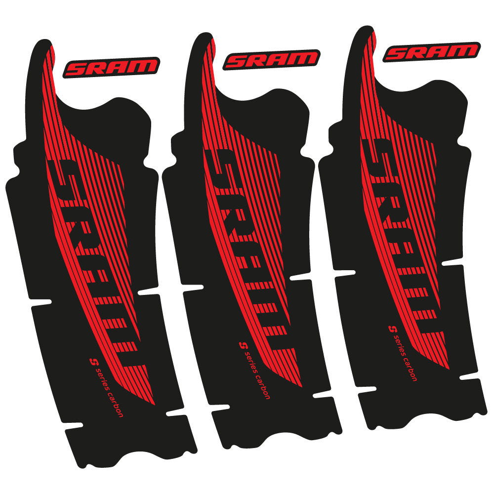 Stickers Sram Red AXS compatibles Autocollants pédalier