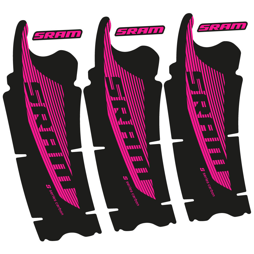 Stickers Sram Red AXS compatibles Autocollants pédalier