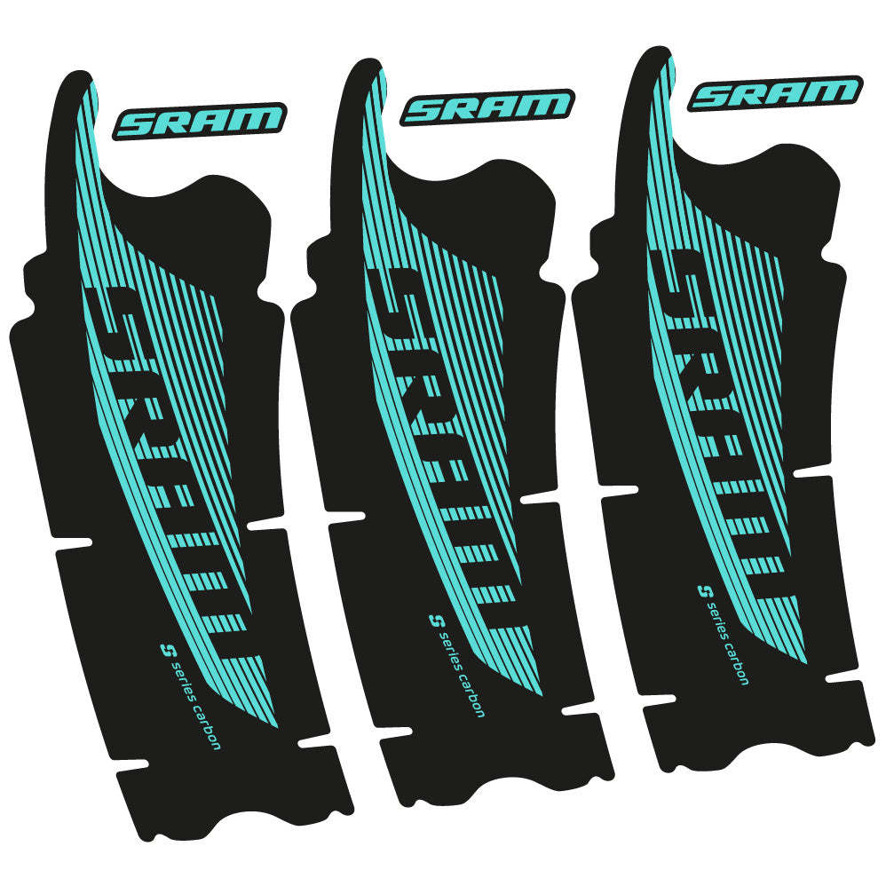 Stickers Sram Red AXS compatibles Autocollants pédalier