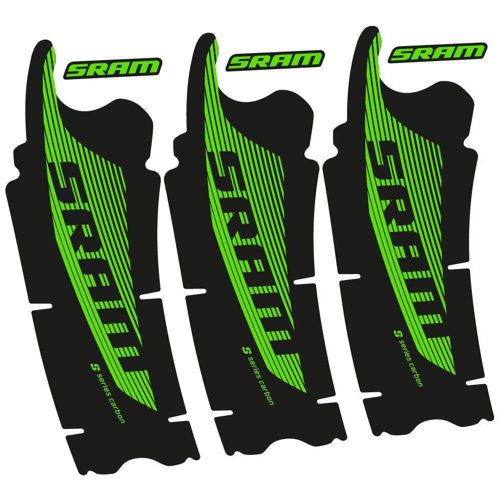Stickers Sram Red AXS compatibles Autocollants pédalier