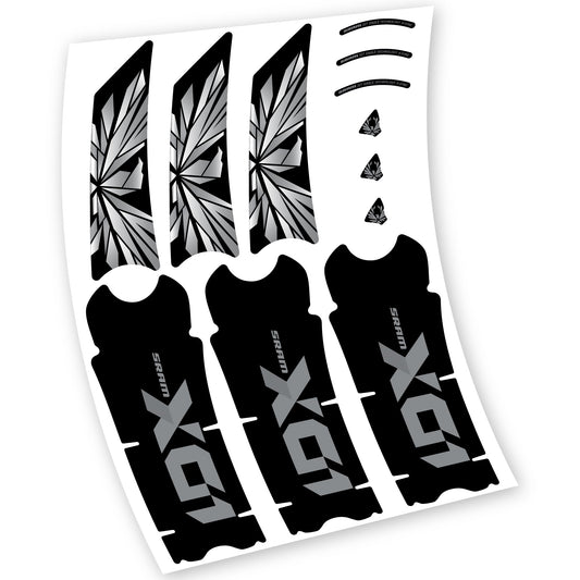 Stickers SRAM X01 Eagle Boost DUB compatibles Autocollants pédalier