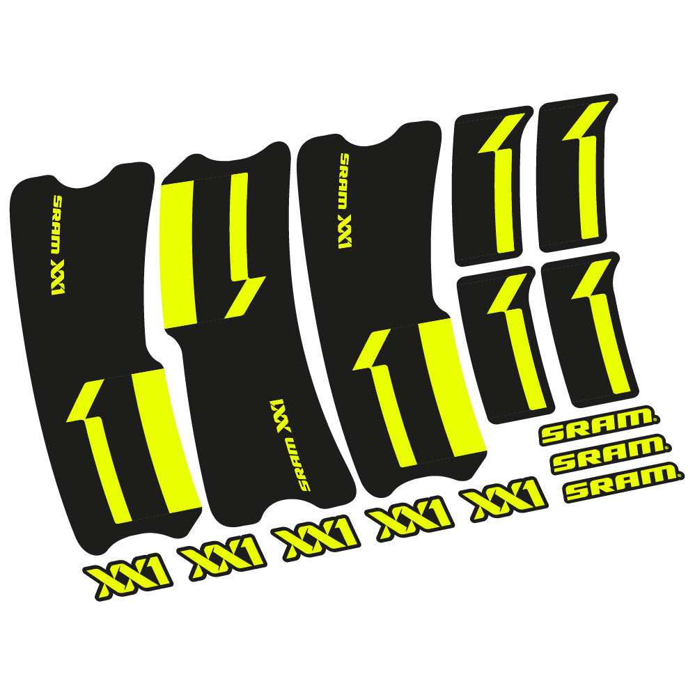 Stickers SRAM XX1 2013 compatibles Autocollants pédalier