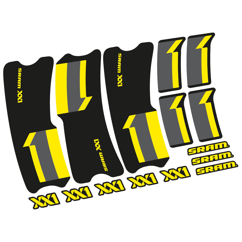 Stickers SRAM XX1 2013 compatibles Autocollants pédalier