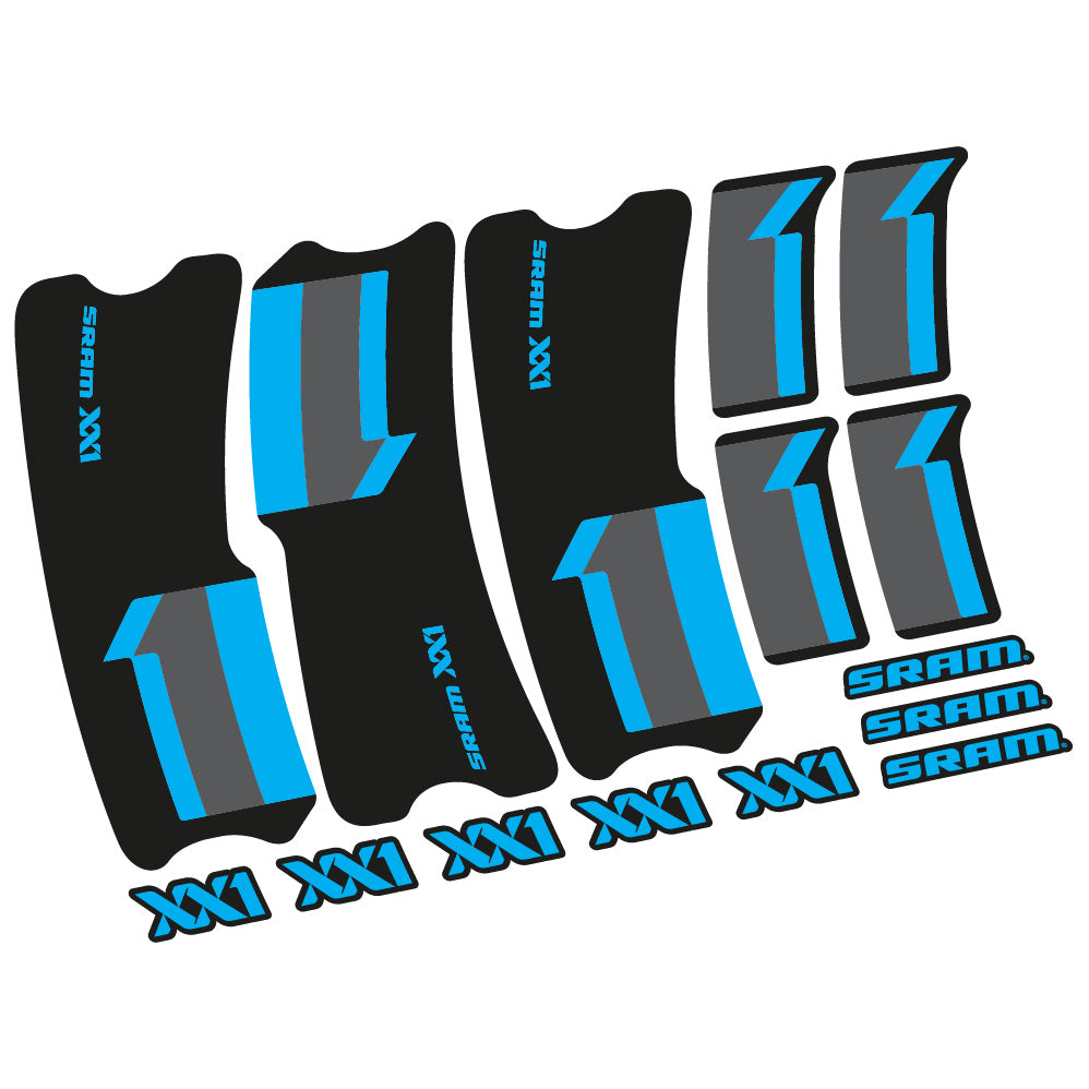 Stickers SRAM XX1 2013 compatibles Autocollants pédalier