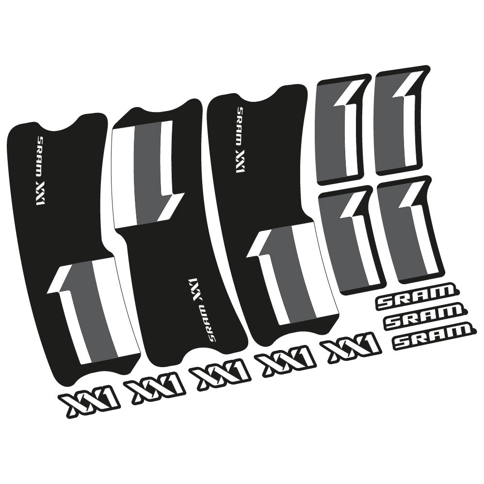 Stickers SRAM XX1 2013 compatibles Autocollants pédalier