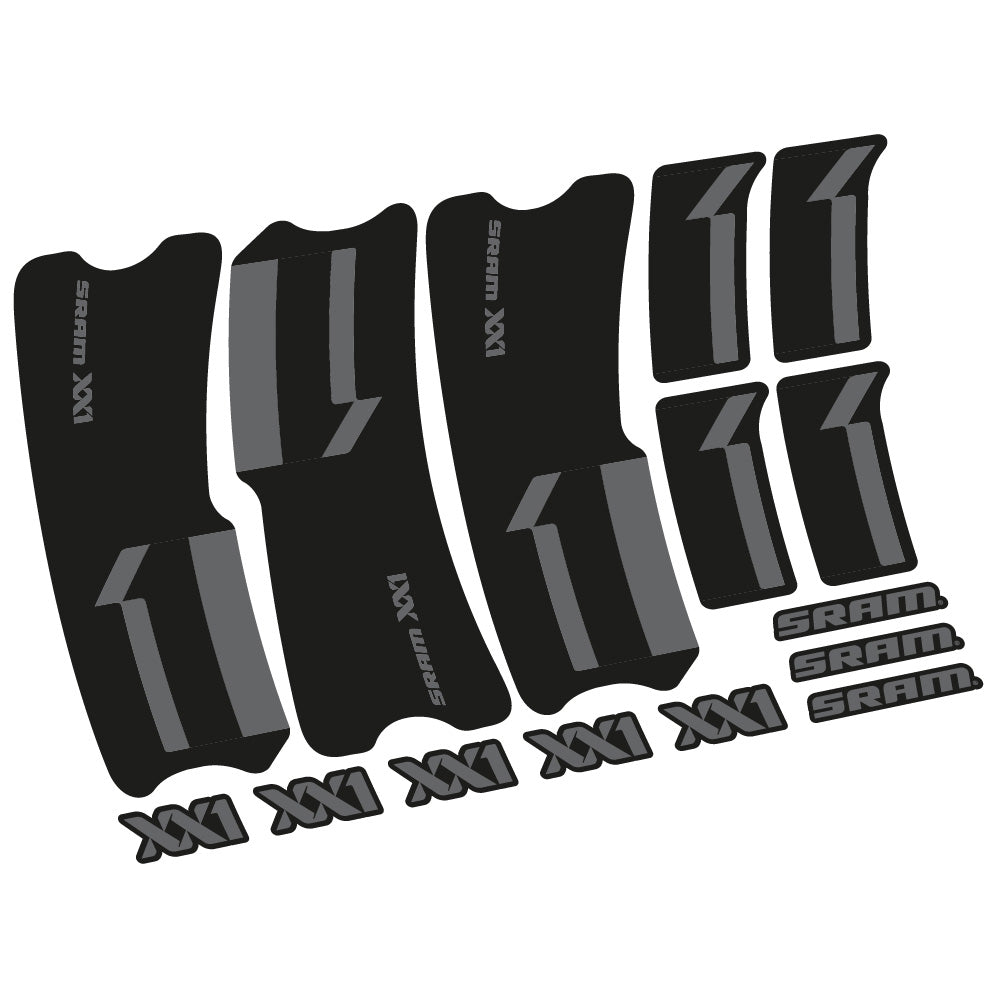 Stickers SRAM XX1 2013 compatibles Autocollants pédalier