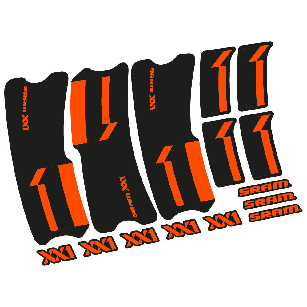 Stickers SRAM XX1 2013 compatibles Autocollants pédalier