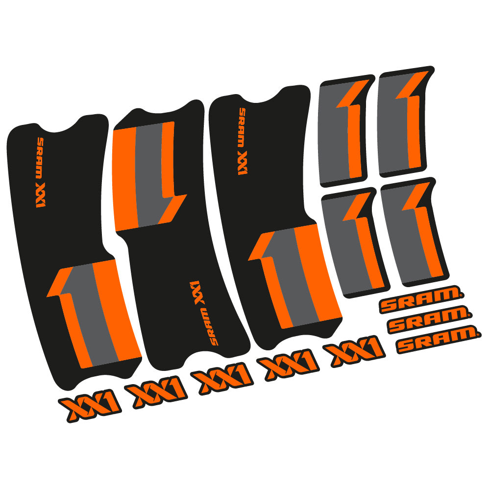 Stickers SRAM XX1 2013 compatibles Autocollants pédalier