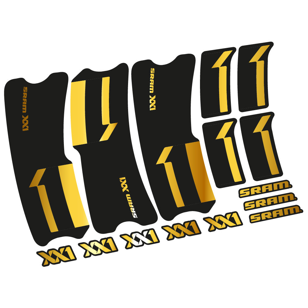 Stickers SRAM XX1 2013 compatibles Autocollants pédalier