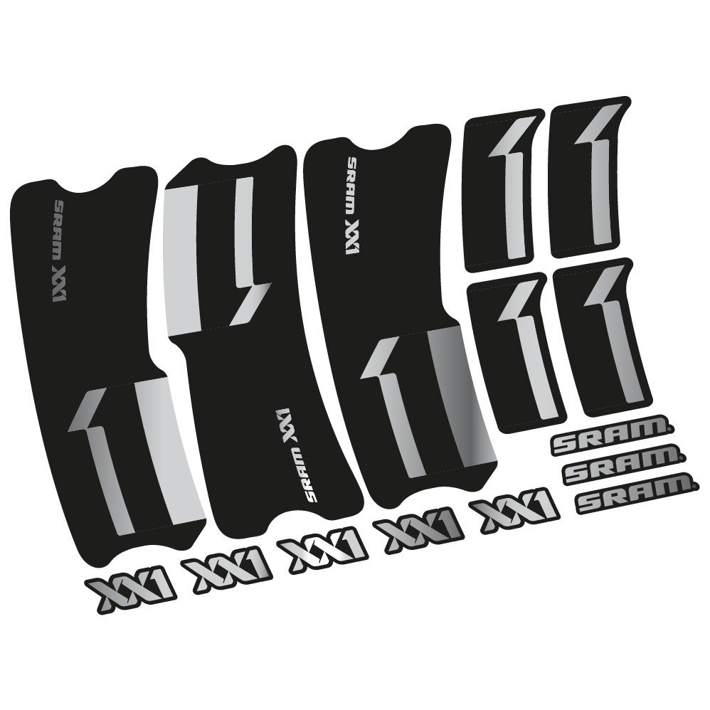 Stickers SRAM XX1 2013 compatibles Autocollants pédalier