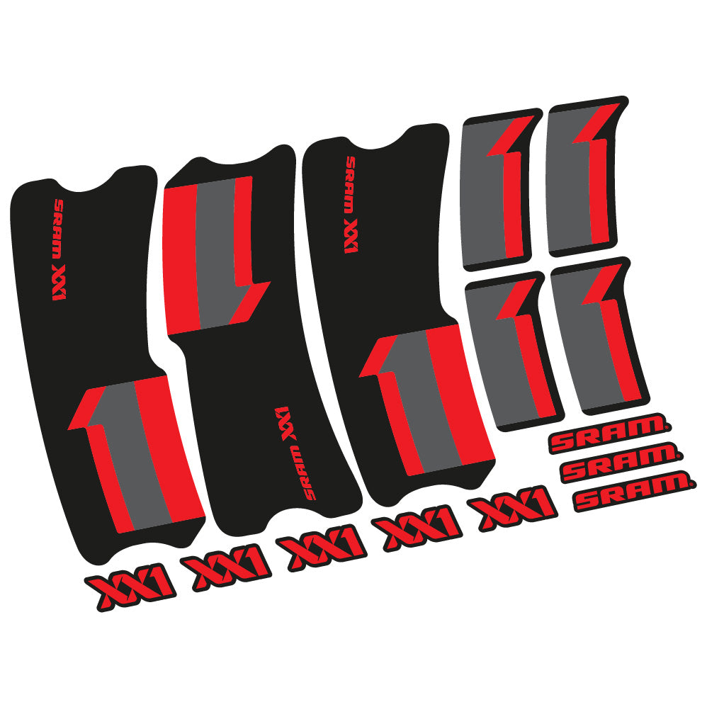 Stickers SRAM XX1 2013 compatibles Autocollants pédalier