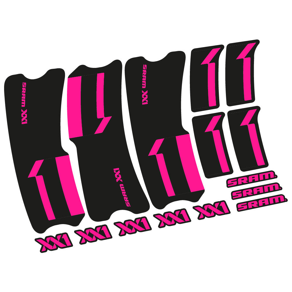 Stickers SRAM XX1 2013 compatibles Autocollants pédalier