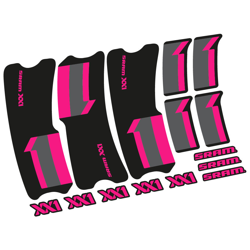 Stickers SRAM XX1 2013 compatibles Autocollants pédalier