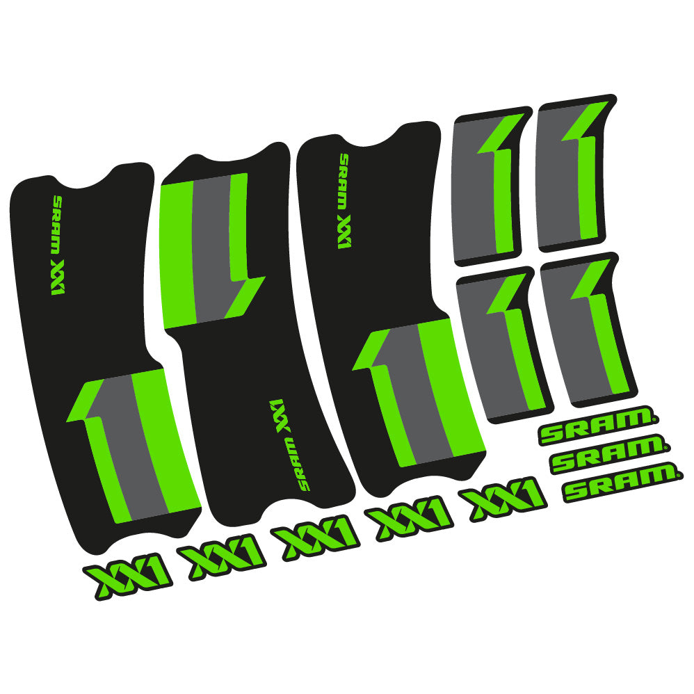 Stickers SRAM XX1 2013 compatibles Autocollants pédalier
