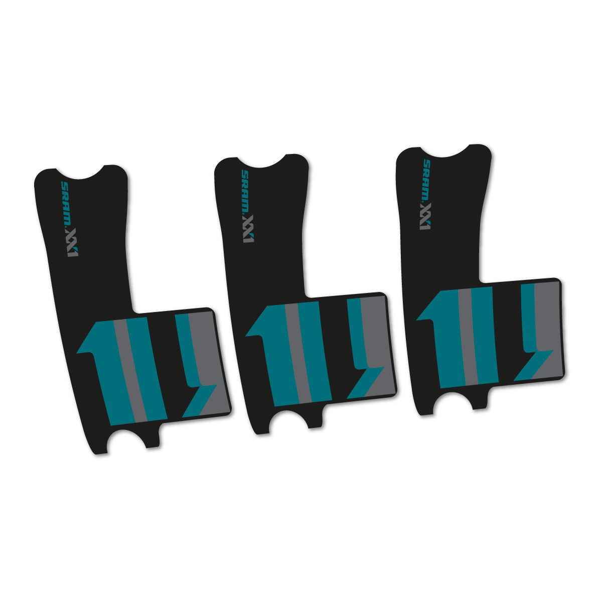 Dark Turquoise decal for SRAM XX1 2016-2017 crankset – bike sticker vinyl