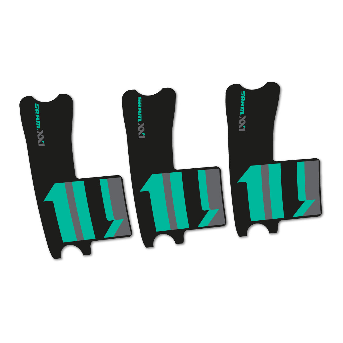 Green Turquoise decal for SRAM XX1 2016-2017 crankset – bike sticker vinyl