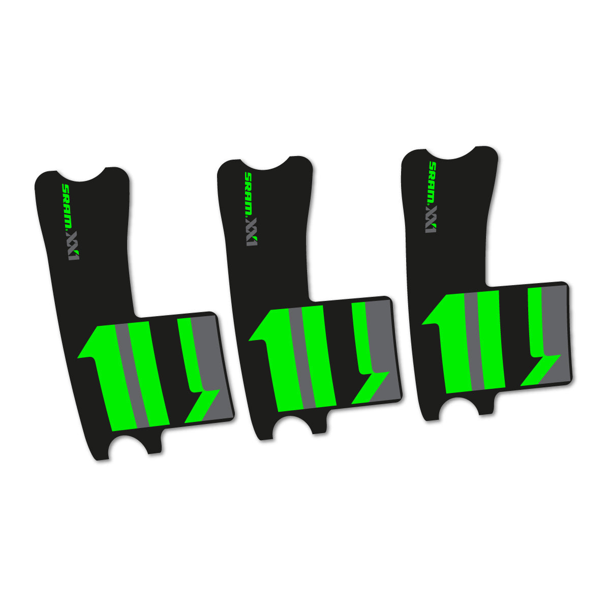 Neon Green decal for SRAM XX1 2016-2017 crankset – bike sticker vinyl
