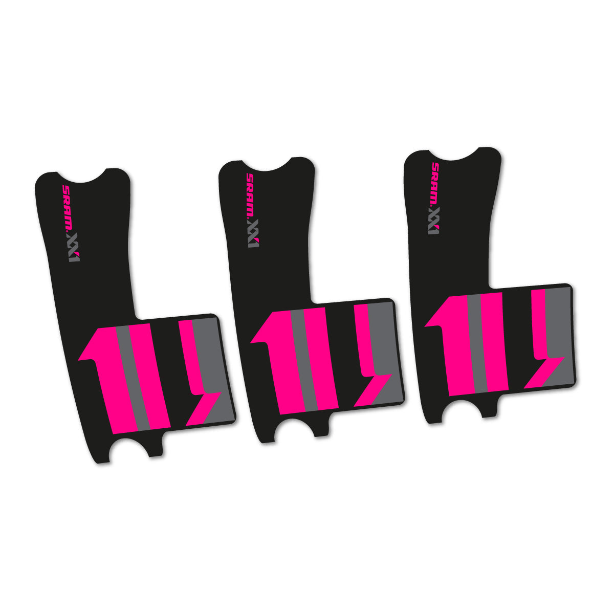 Neon Pink decal for SRAM XX1 2016-2017 crankset – bike sticker vinyl
