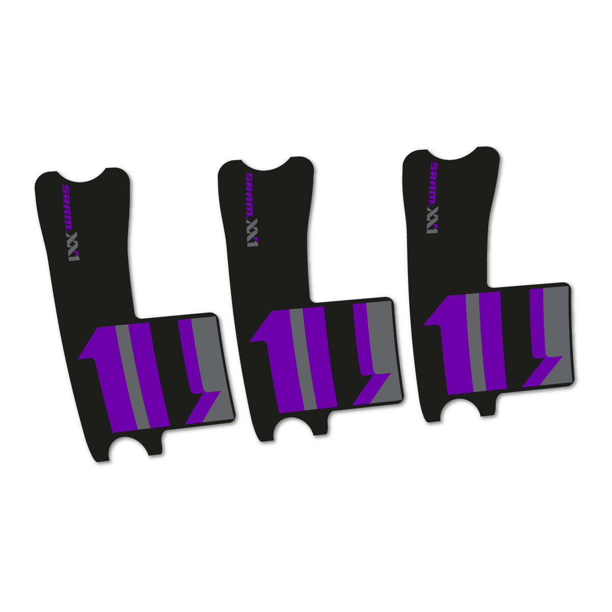Violet decal for SRAM XX1 2016-2017 crankset – bike sticker vinyl
