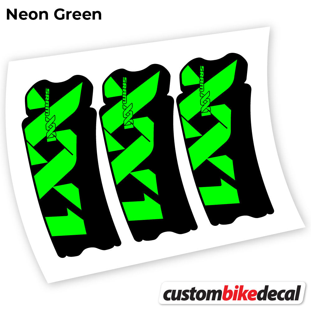 Neon Green decal for Sram XX1 Connecting Rod crankset – bike sticker vinyl