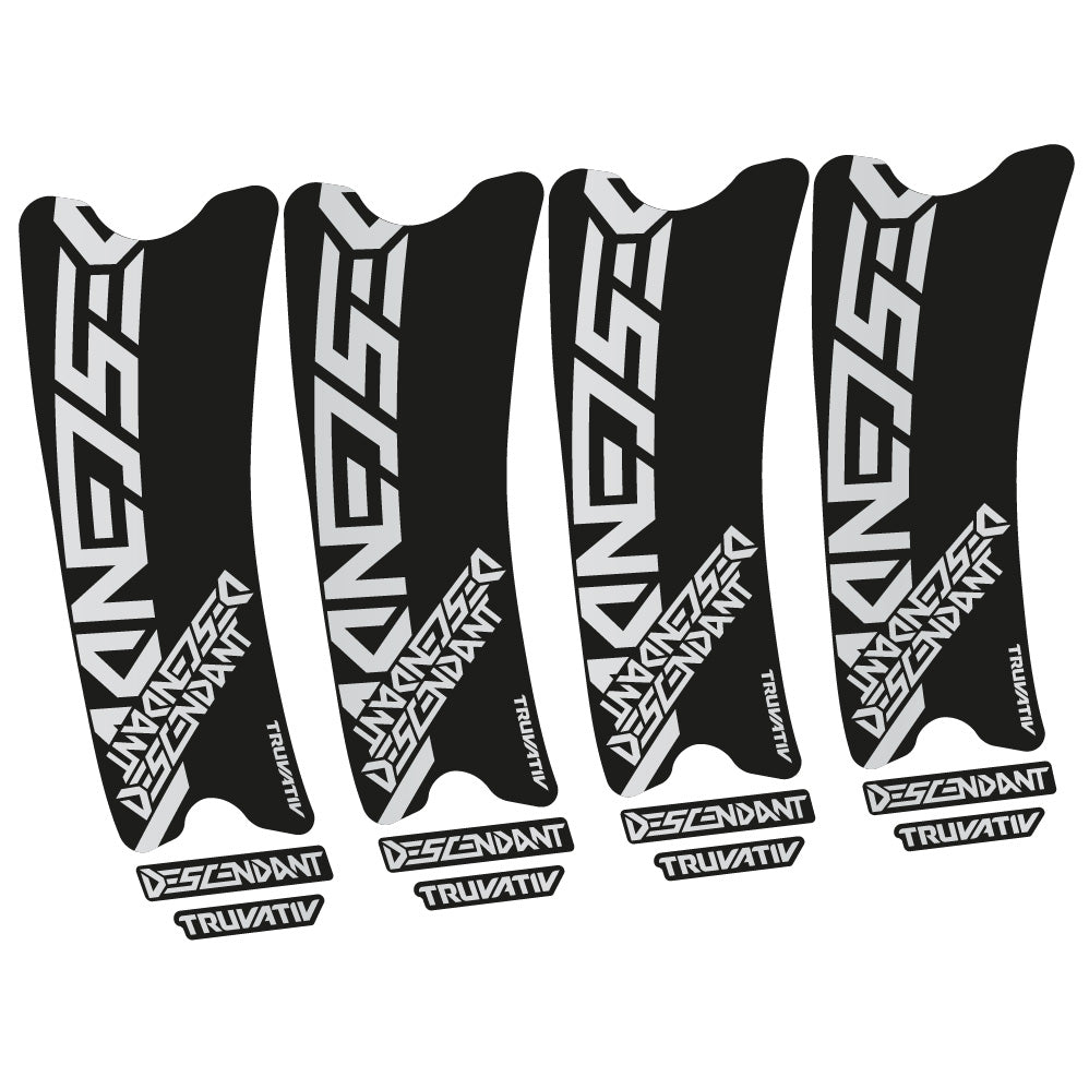 Stickers Truvativ Descendant Carbon compatibles Autocollants pédalier