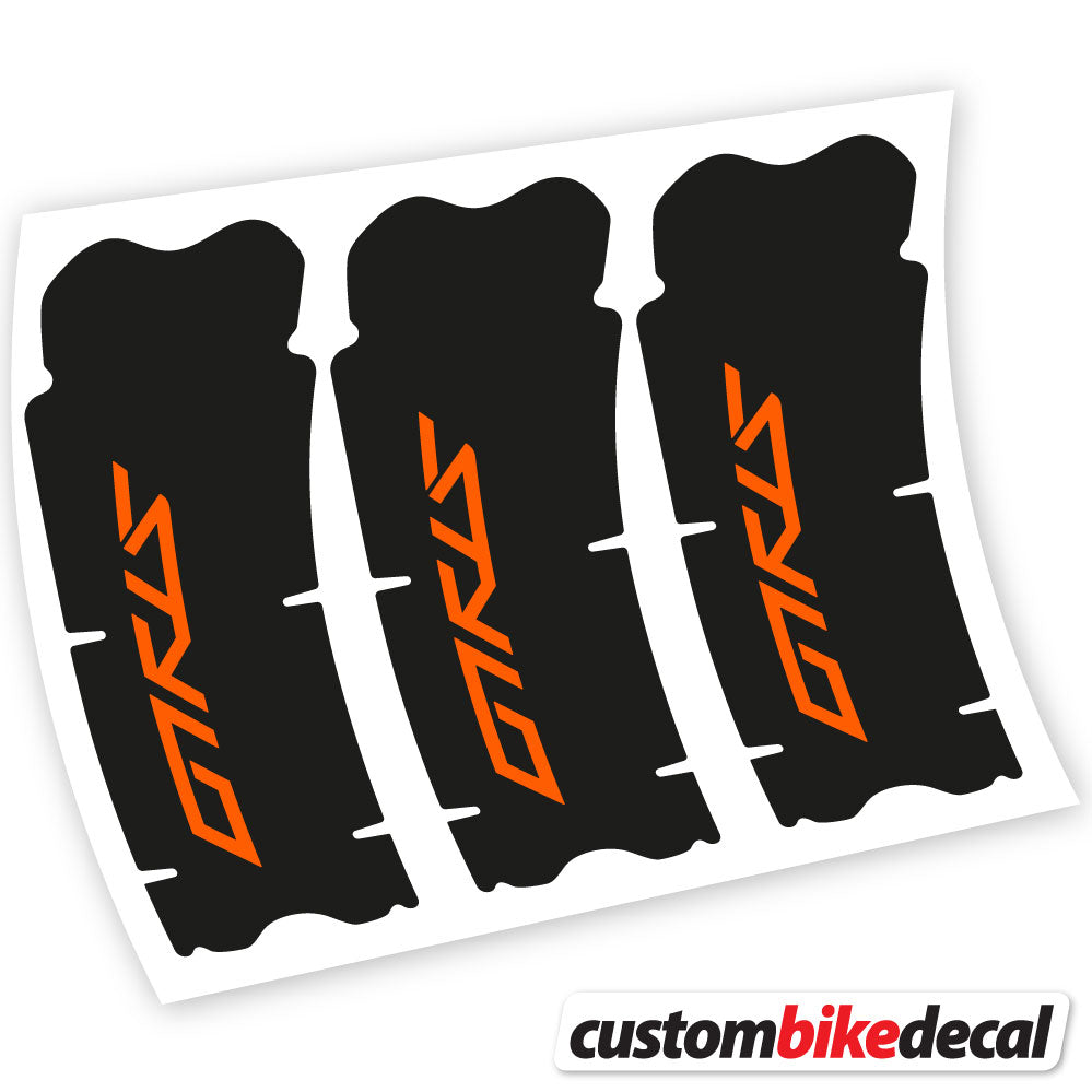 Orange decal for Truvativ Stylo crankset – bike sticker vinyl