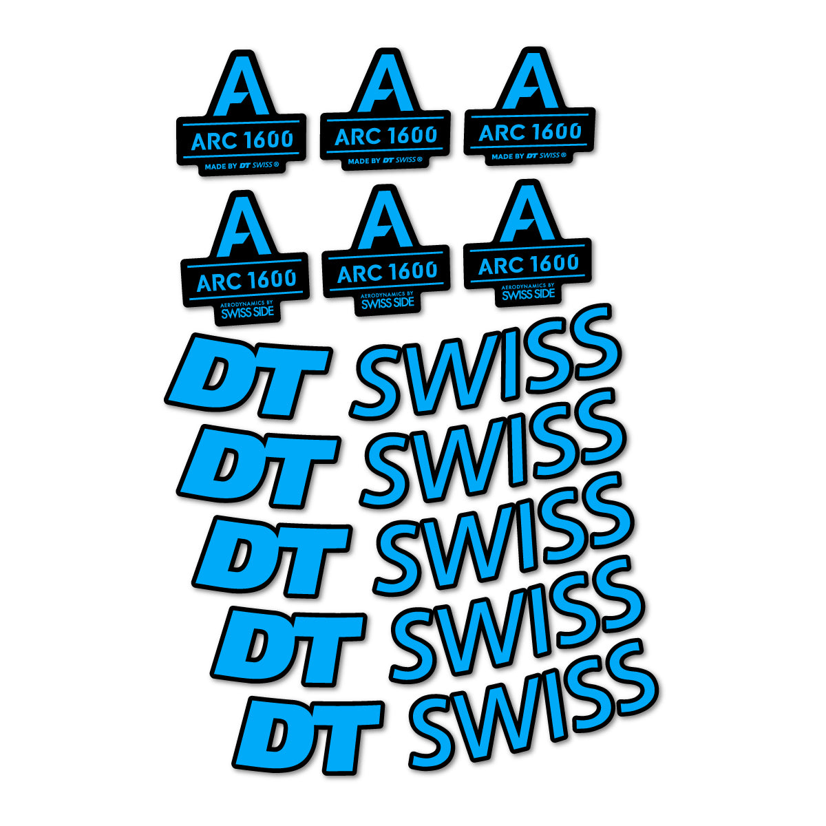 Stickers roue vélo DT Swiss ARC 1600 50 mm autocollant vinyle
