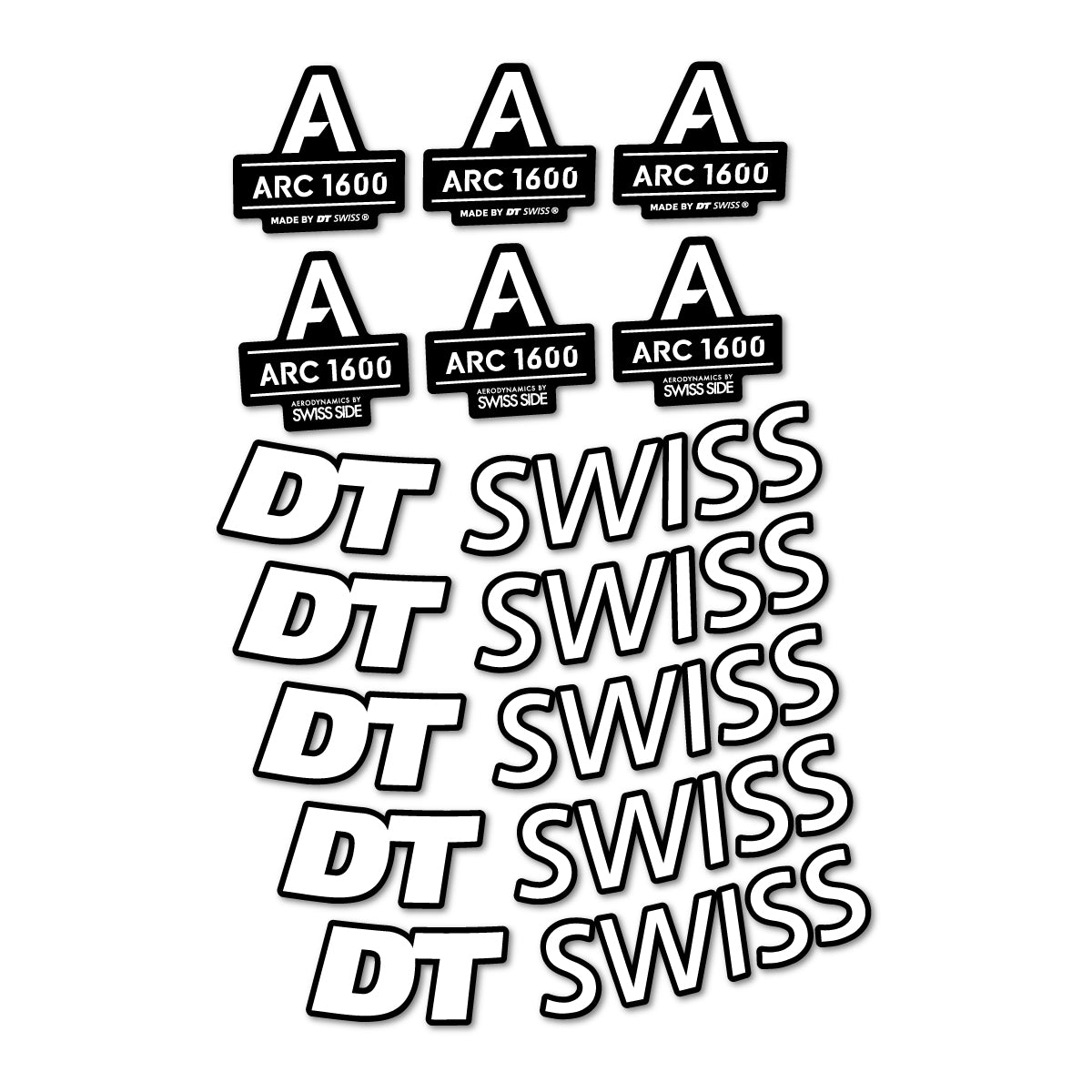 Stickers roue vélo DT Swiss ARC 1600 50 mm autocollant vinyle