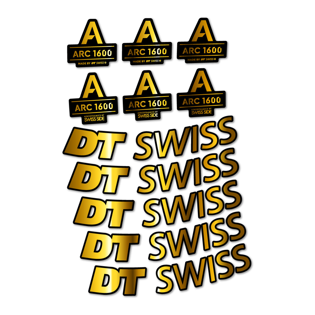 Stickers roue vélo DT Swiss ARC 1600 50 mm autocollant vinyle