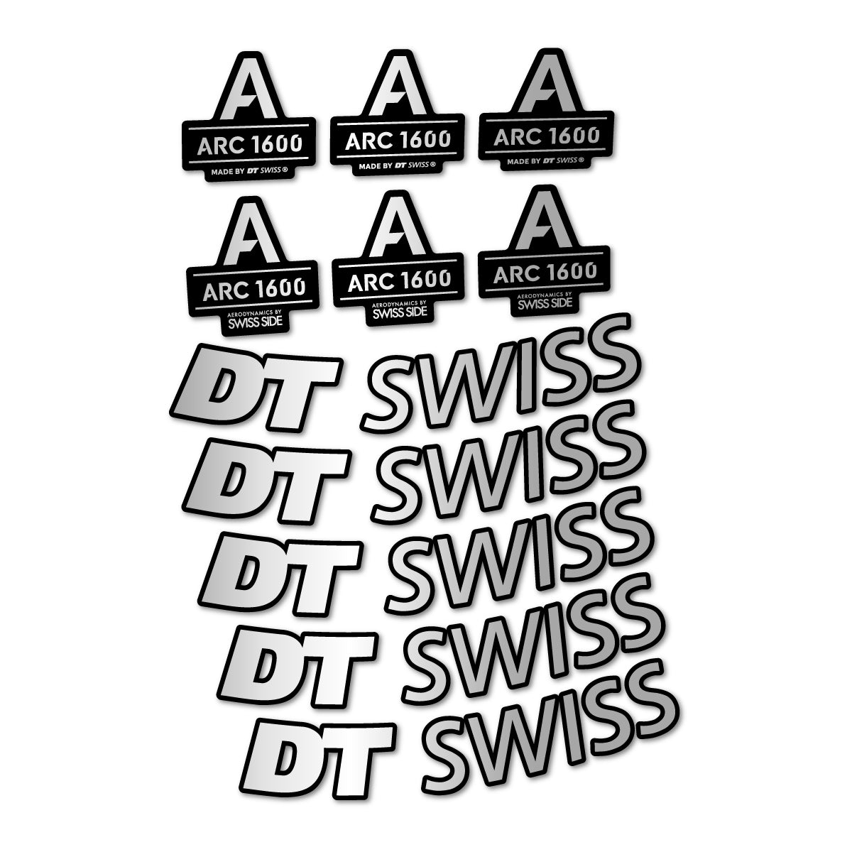 Stickers roue vélo DT Swiss ARC 1600 50 mm autocollant vinyle
