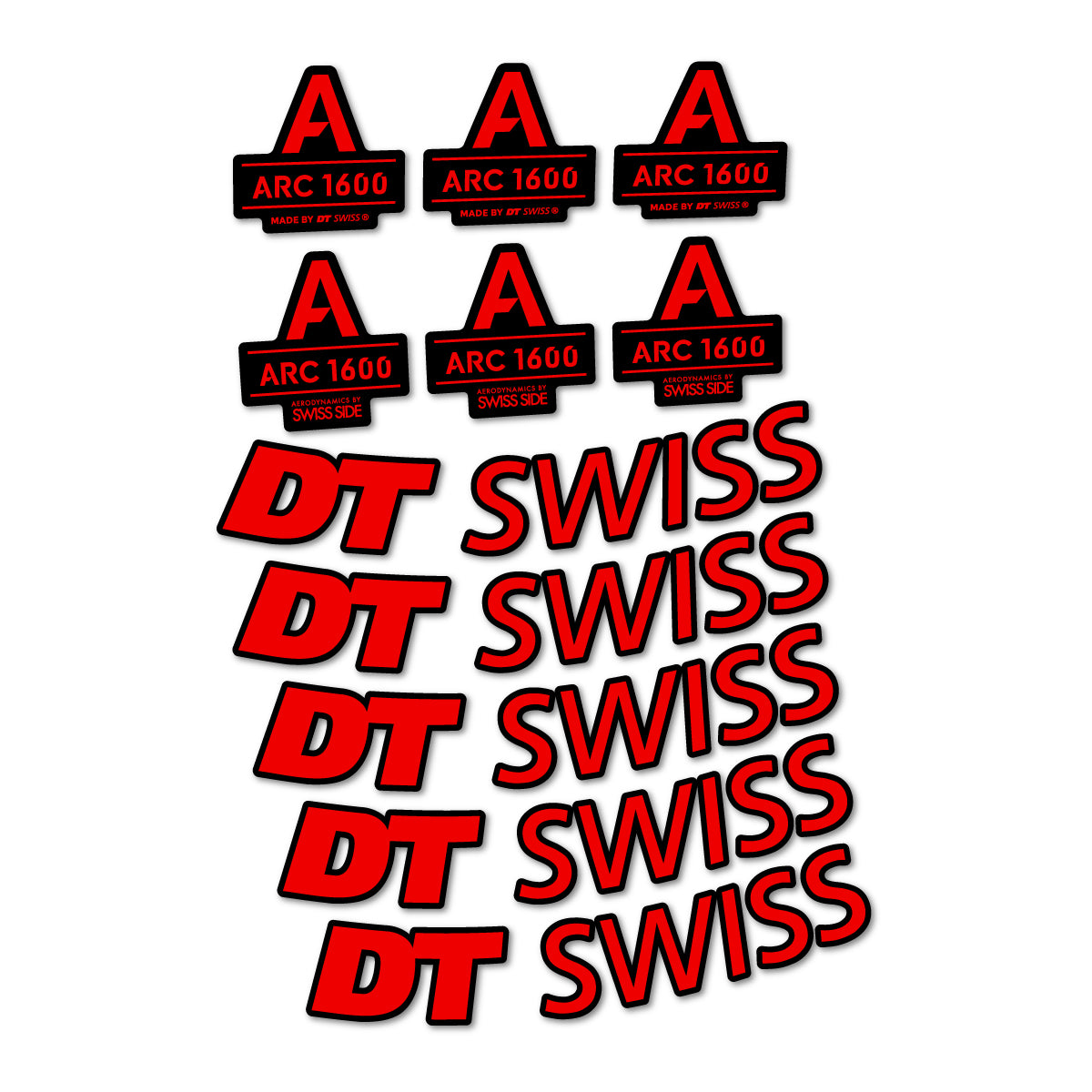 Stickers roue vélo DT Swiss ARC 1600 50 mm autocollant vinyle