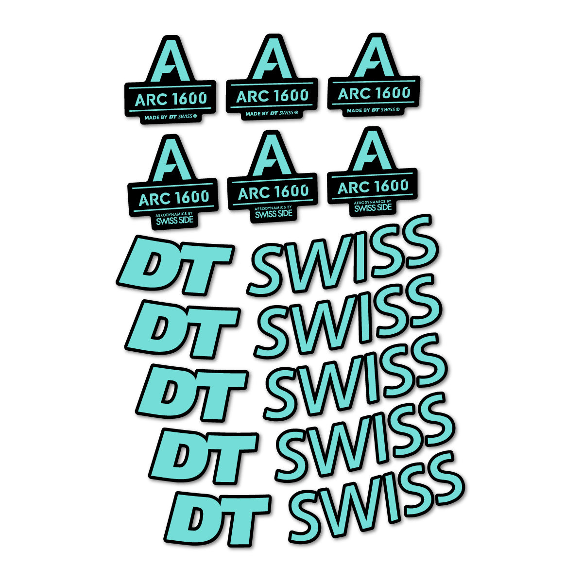 Stickers roue vélo DT Swiss ARC 1600 50 mm autocollant vinyle