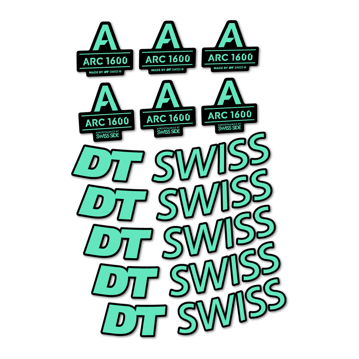 Stickers roue vélo DT Swiss ARC 1600 50 mm autocollant vinyle