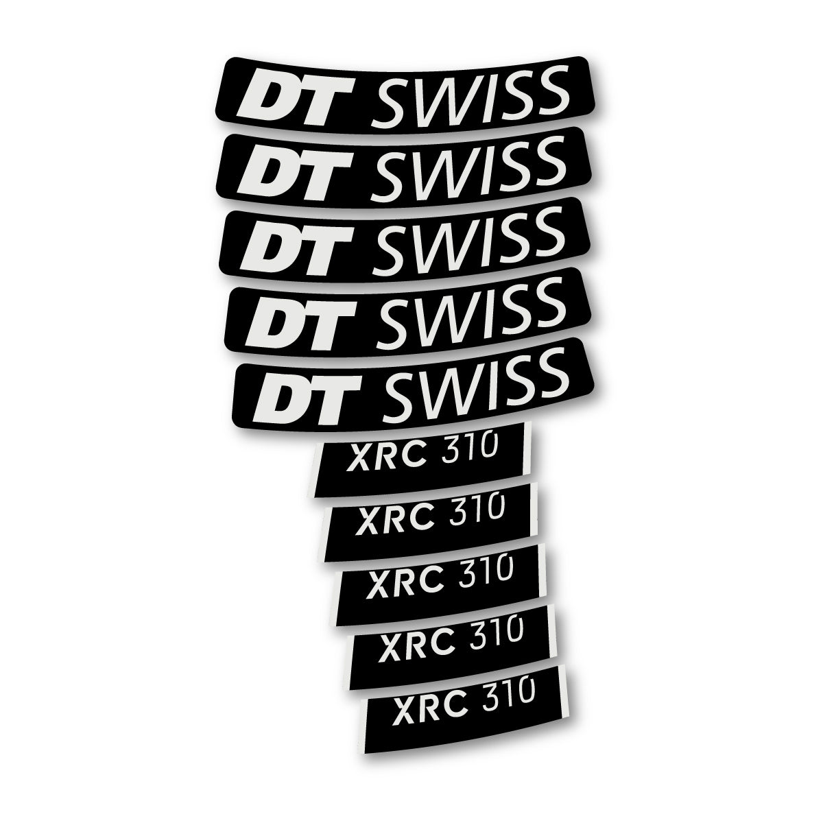 Autocollants vinyle pour jantes DT Swiss XRC 310 2025-2026 - Gris Perle