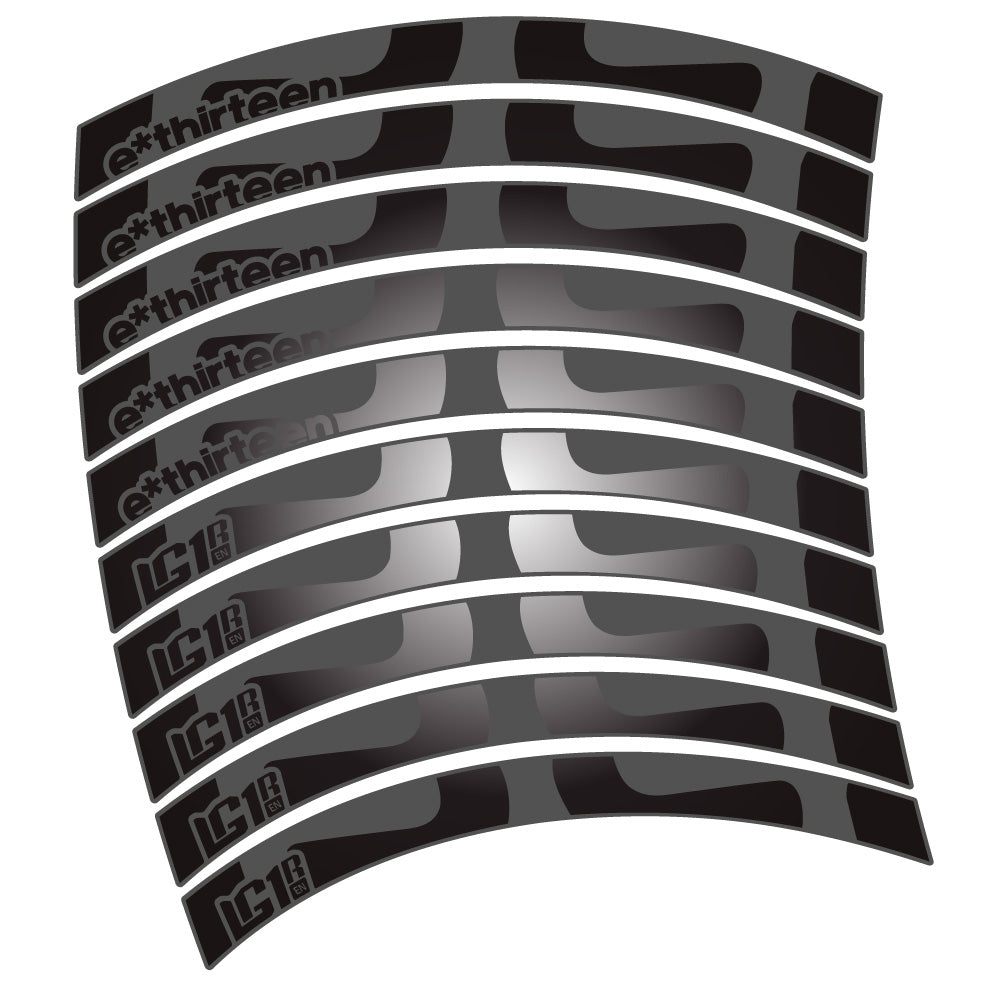 Stickers E-Thirteen LG1R EN compatibles - Autocollants roue vélo VTT