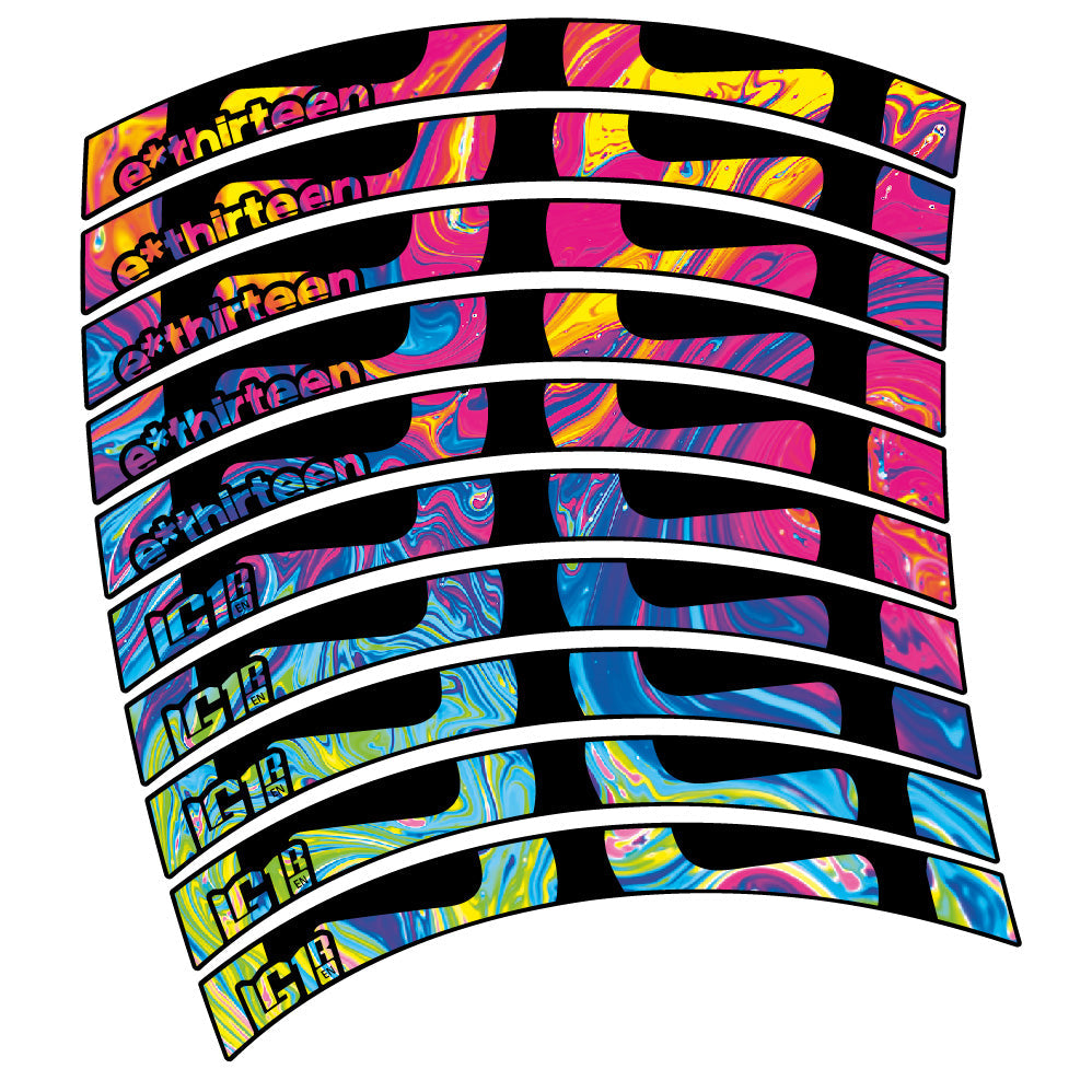 Stickers EThirteen LG1R EN compatibles Autocollants roues VTT 29"