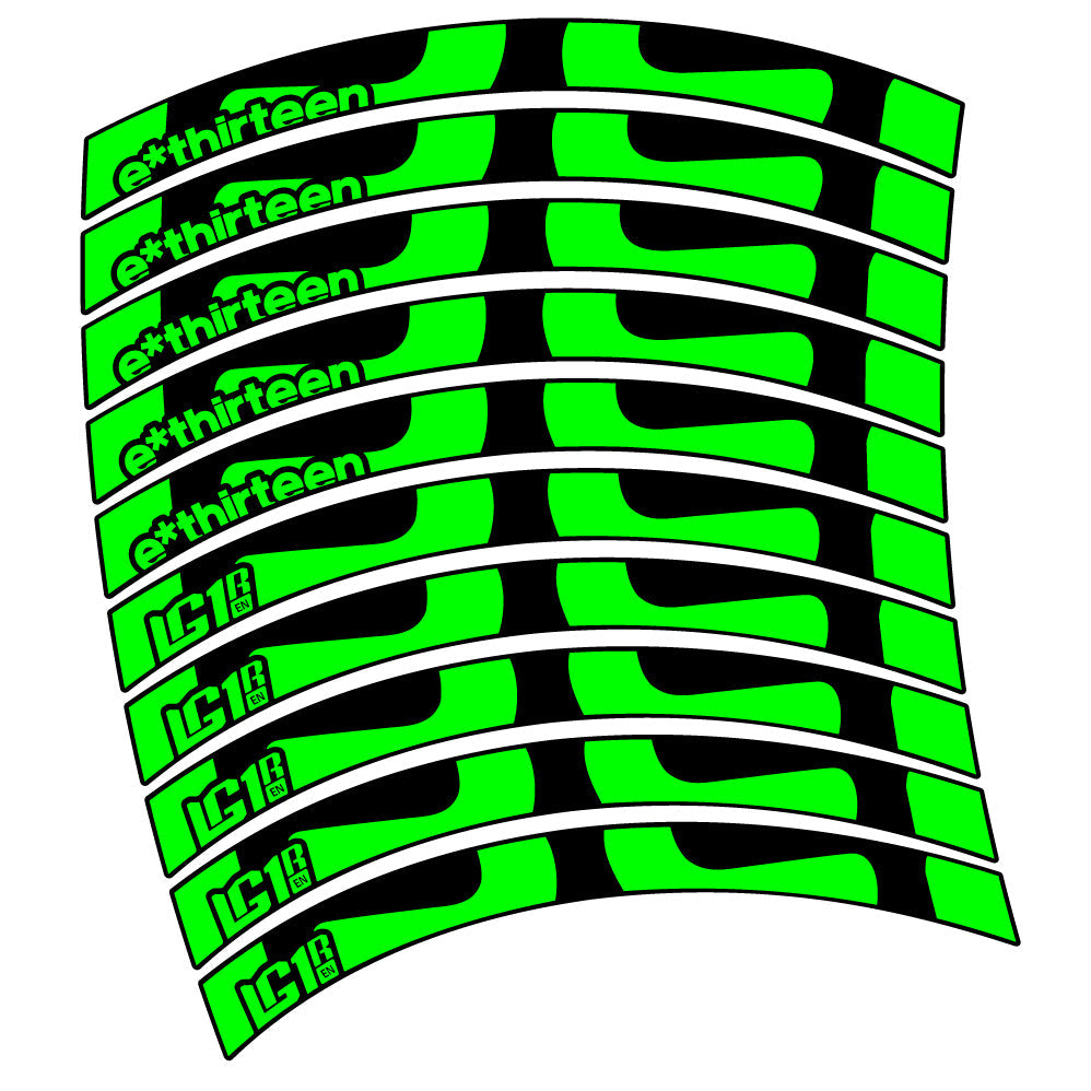 Stickers EThirteen LG1R EN compatibles Autocollants roues VTT 29"