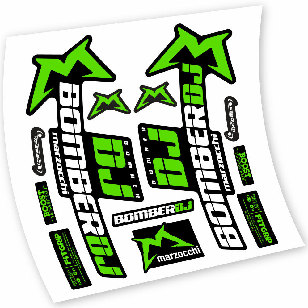 Stickers Marzocchi Bomber DJ 2021 compatibles Autocollants fourche VTT 29"