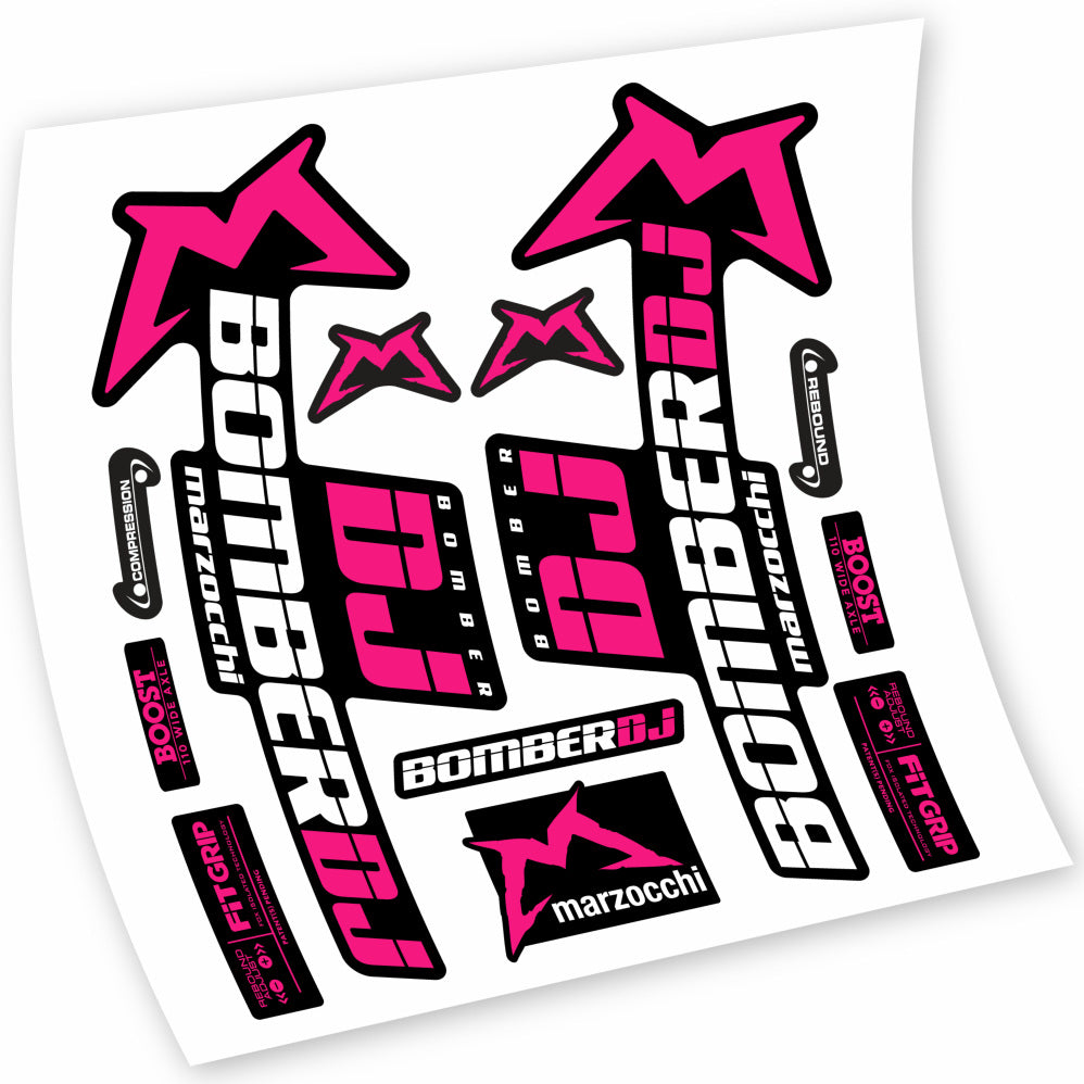 Stickers Marzocchi Bomber DJ 2021 compatibles Autocollants fourche VTT 29"