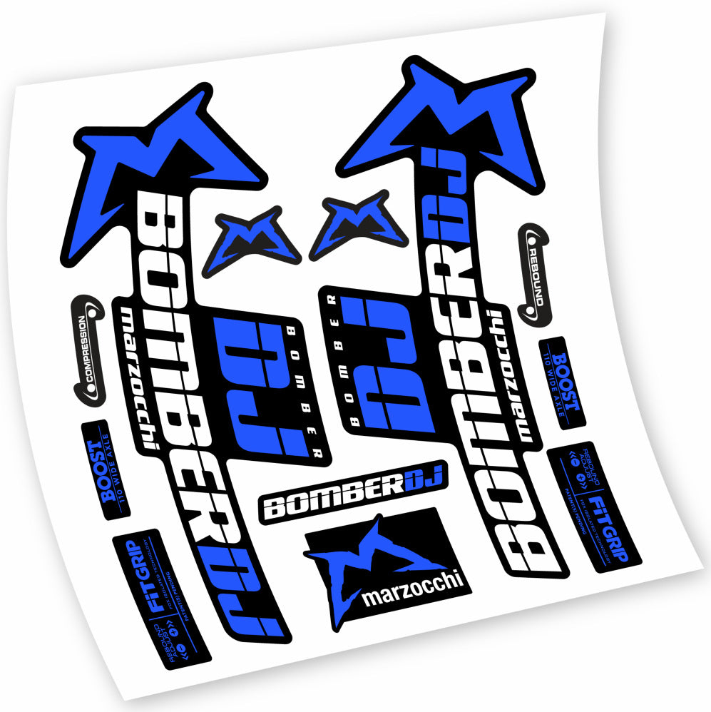 Stickers Marzocchi Bomber DJ 2021 compatibles Autocollants fourche VTT 29"