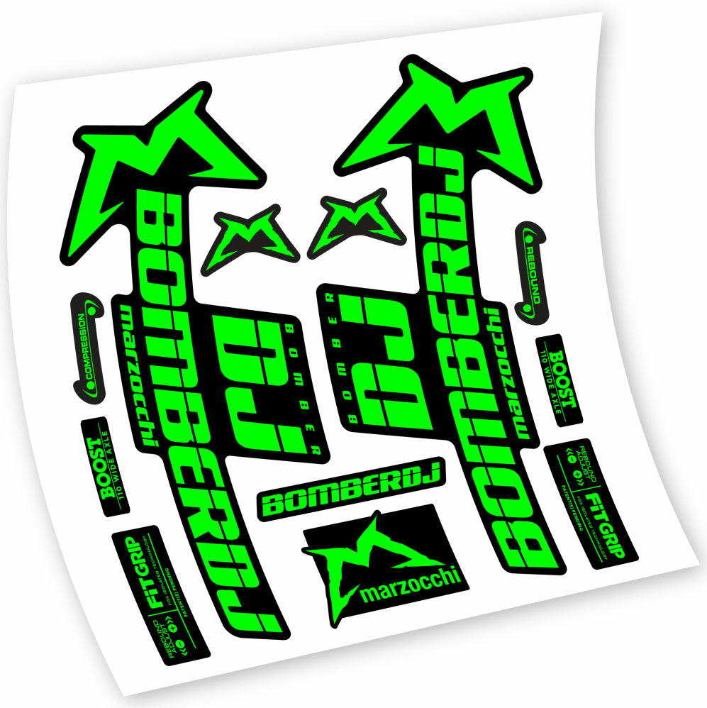 Stickers Marzocchi Bomber DJ 2021 compatibles Autocollants fourche VTT 29"